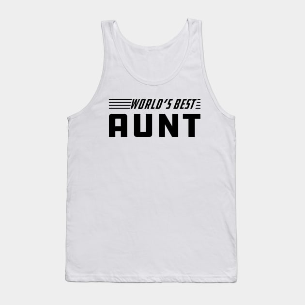 Aunt - World's best Aunt Tank Top by KC Happy Shop